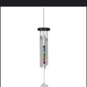 Charming Silver Wind Chime with Colorful Beads
